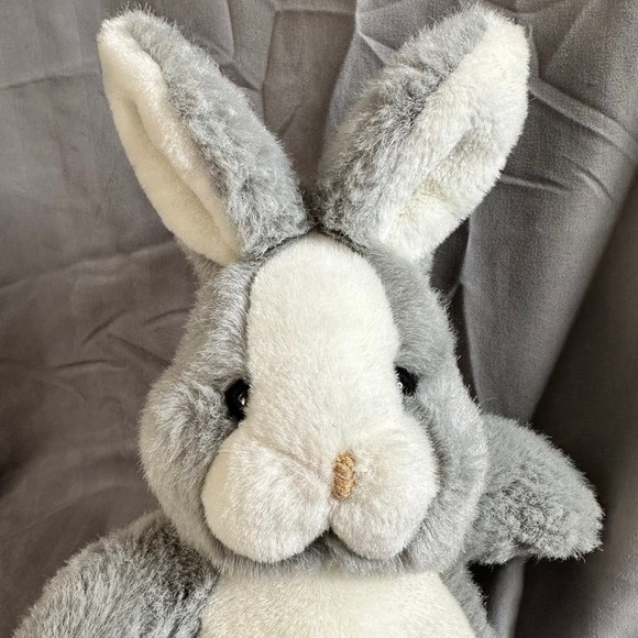 Vtg WESTCLIFF COLLECTION Gray Bunny Rabbit Plush EUC - Picture 2 of 12